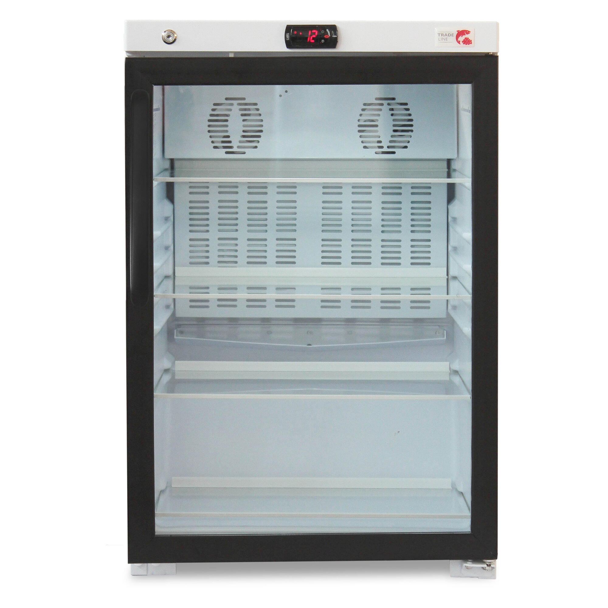 Холодильный шкаф-витрина Бирюса B154DNZ (CZV), черный фронт