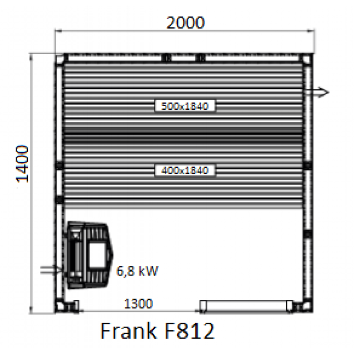 Сауна Frank F 813 (220x140x210) Кедр Экстра - фотография № 7