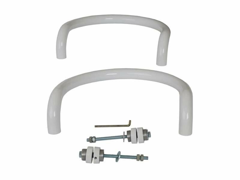 фото Ручка офисная Elementis полукруглая 300 мм с улучшенным креплением, белая