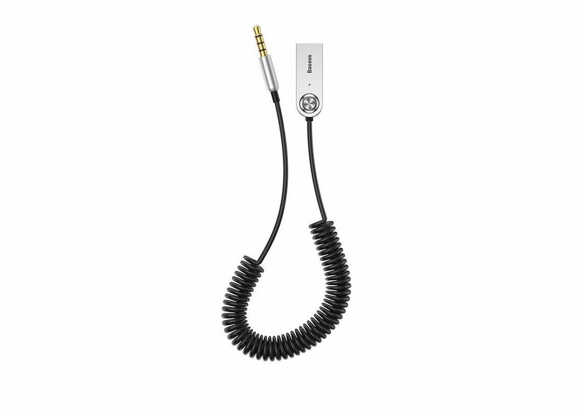 Аудио-кабель BASEUS BA01 USB Wireless, AUX, USB - Jack 3,5, 0.5 м, черный