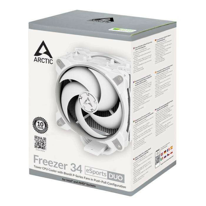    Arctic Freezer 34 eSports DUO - Grey/White 1150-56,2066, 2011-v3 (SQUARE ILM) , Ryzen (AM4) RET (ACFRE00074A) (702218)