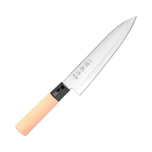 Нож кухонный "Киото" двусторонняя заточка,сталь нерж.,дерево, длина 30/18, ширина 4см