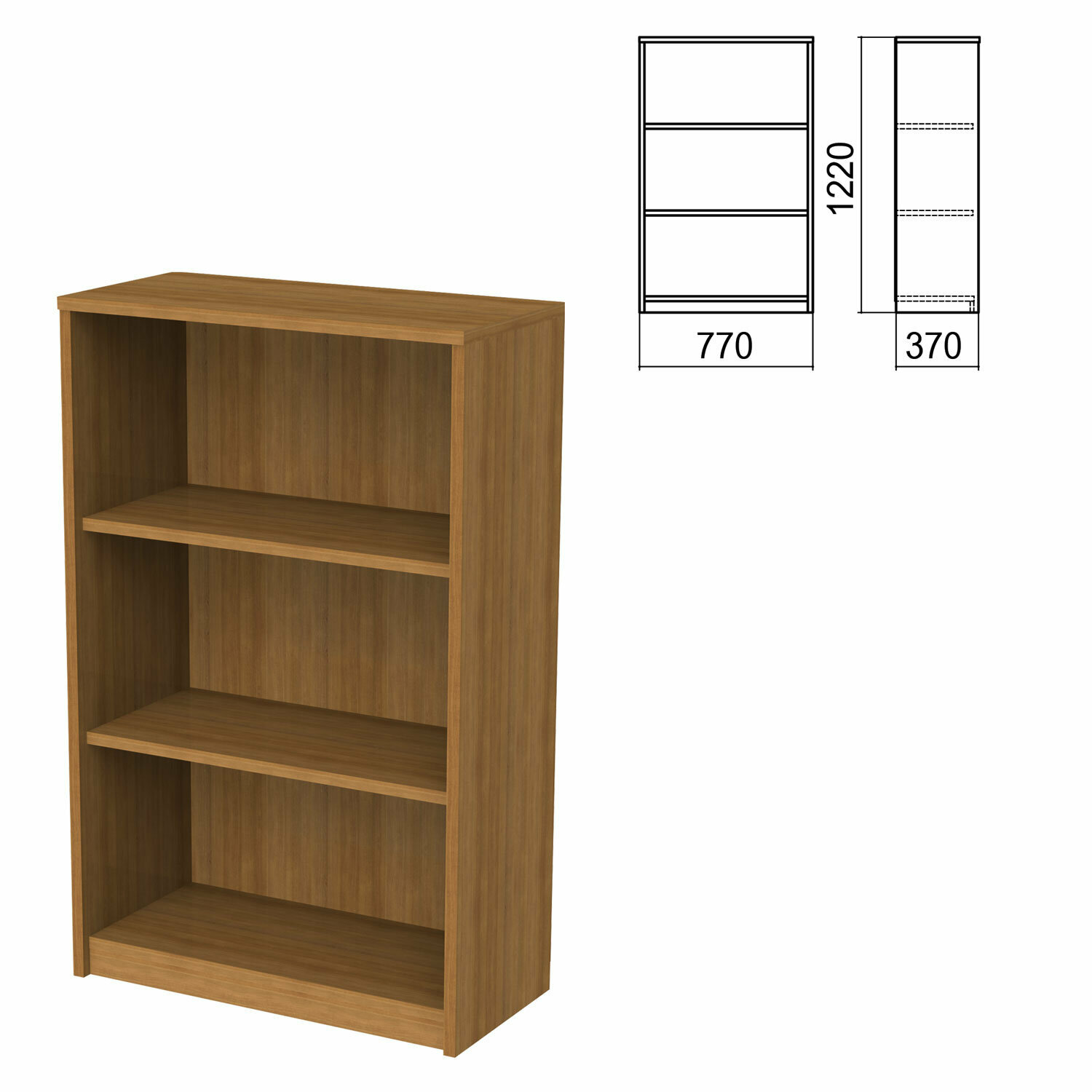 фото Шкаф (стеллаж) "Арго", 770х370х1220 мм, 2 полки