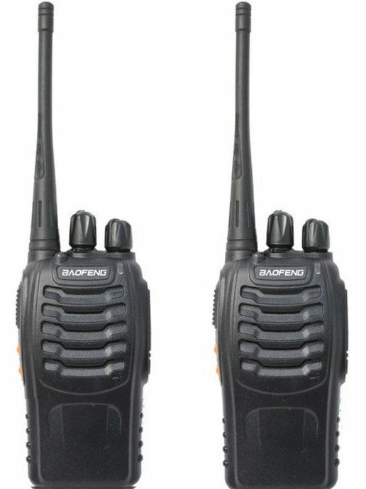 Портативные радиостанции (рации) Baofeng (Баофенг) BF-888S 5W, черные (2 шт.)