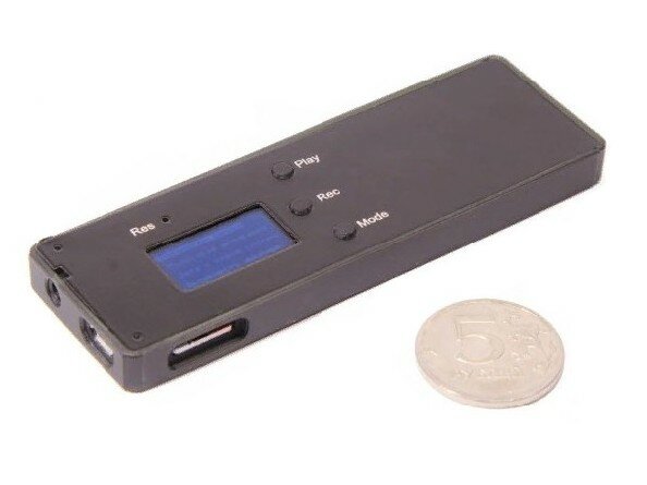 Диктофон Edic-mini EM Ray+ A105 с дисплеем
