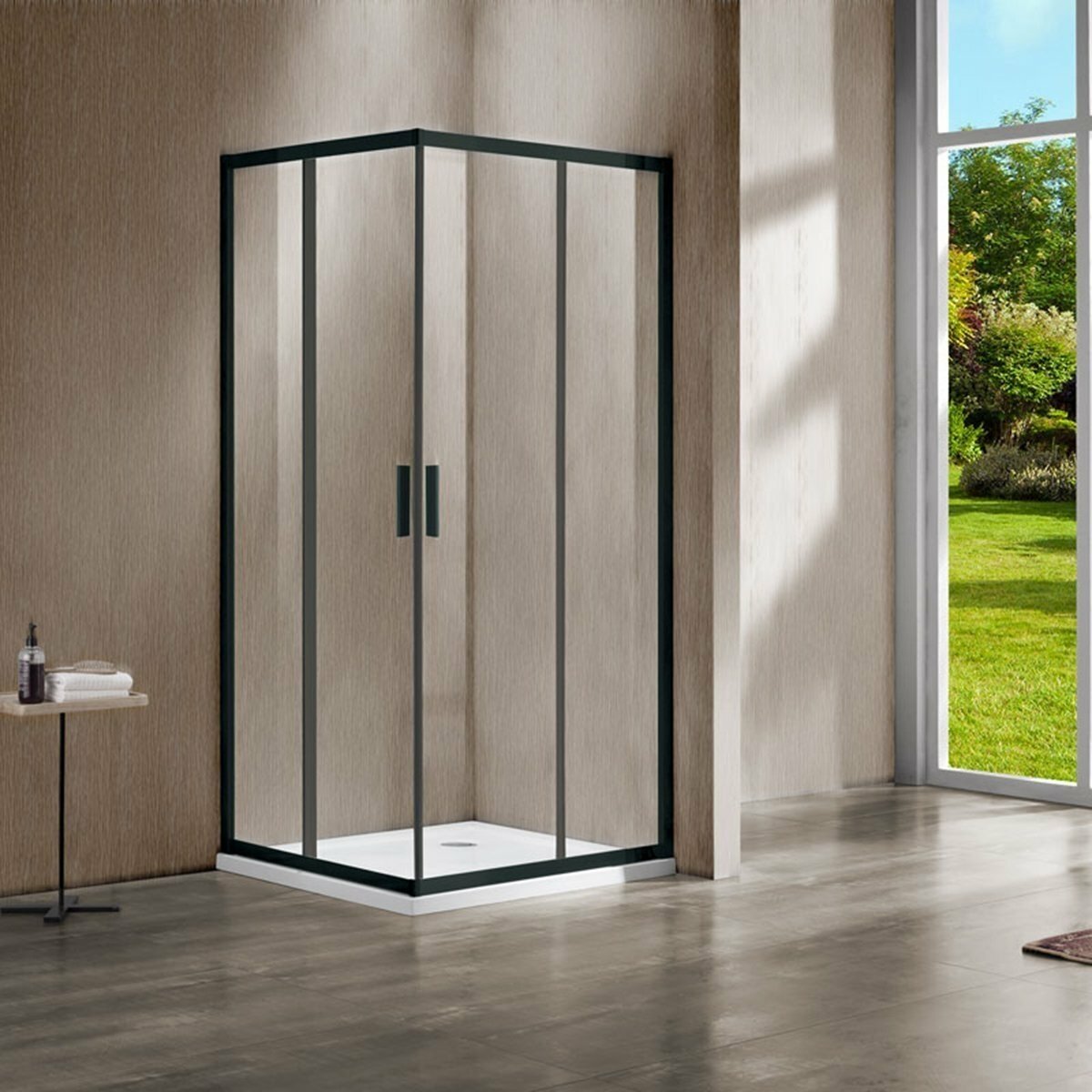 Душевой угол Vincea Garda VSS-1G8090CLB 80x90 черный