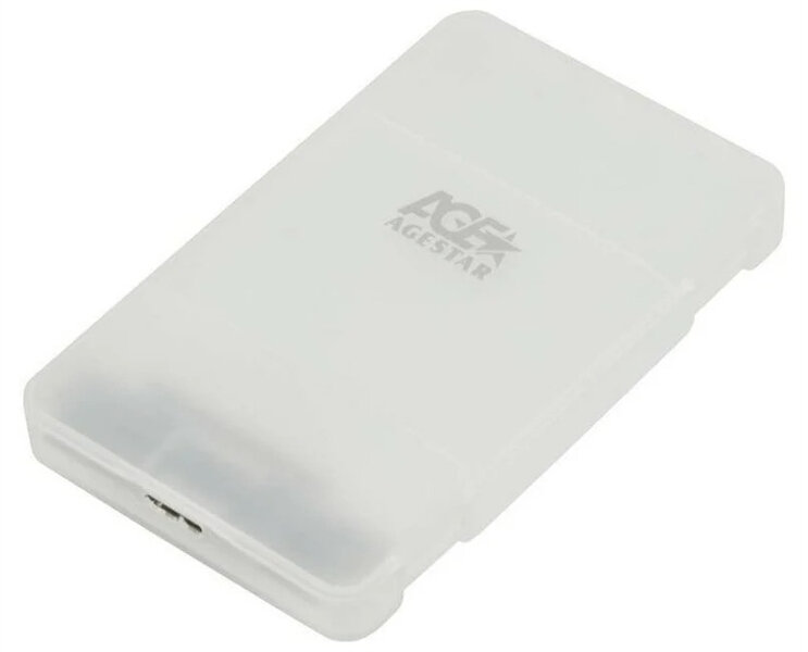 AgeStar 31UBCP3 SATA пластик белый 2.5"