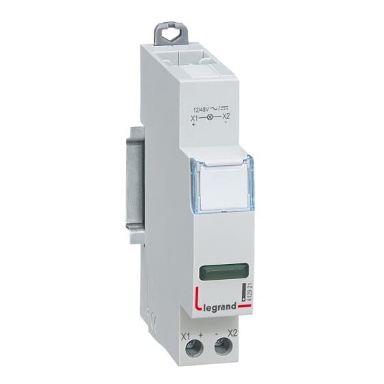 фото Лампа индикации 1мод. 12/48В CX3 1хLED зел. Leg, LEGRAND 412921 (1 шт.)