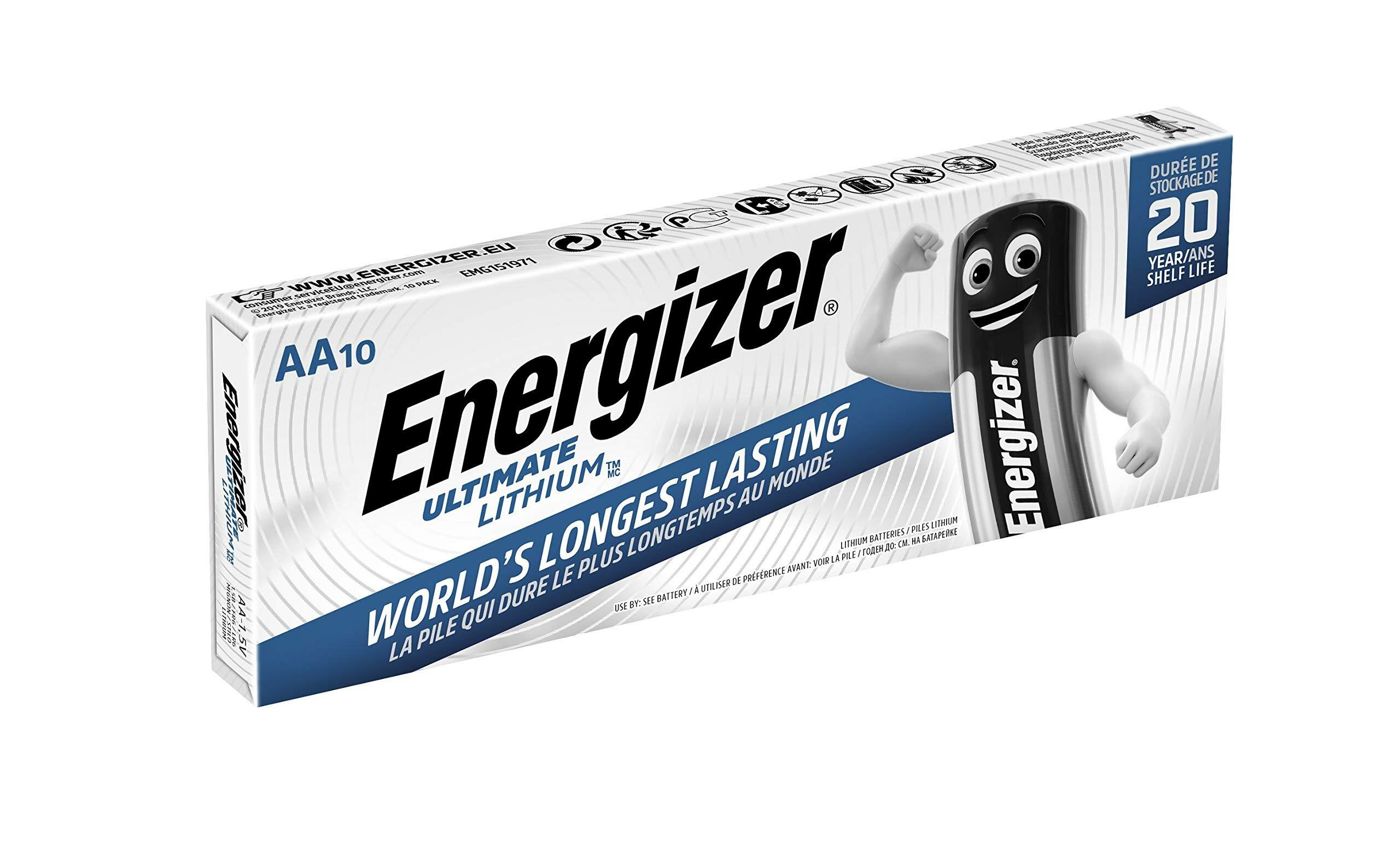 Energizer AA FR6 Ultimate Lithium BOX10, 10шт.