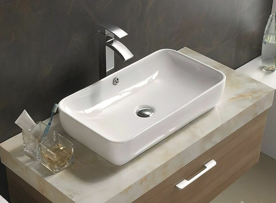 Раковина накладная Art&Max AM-7090-B