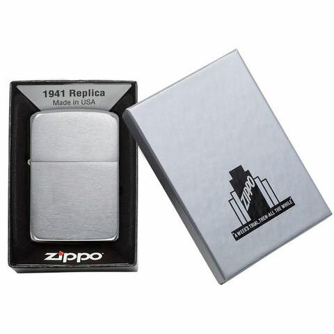 Зажигалка Zippo Replica 1941 Brushed Chrome 1941 - фотография № 5