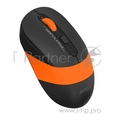 Мышь A4 Fstyler FG10 черный/оранжевый оптическая (2000dpi) беспроводная USB FG10 Orange .