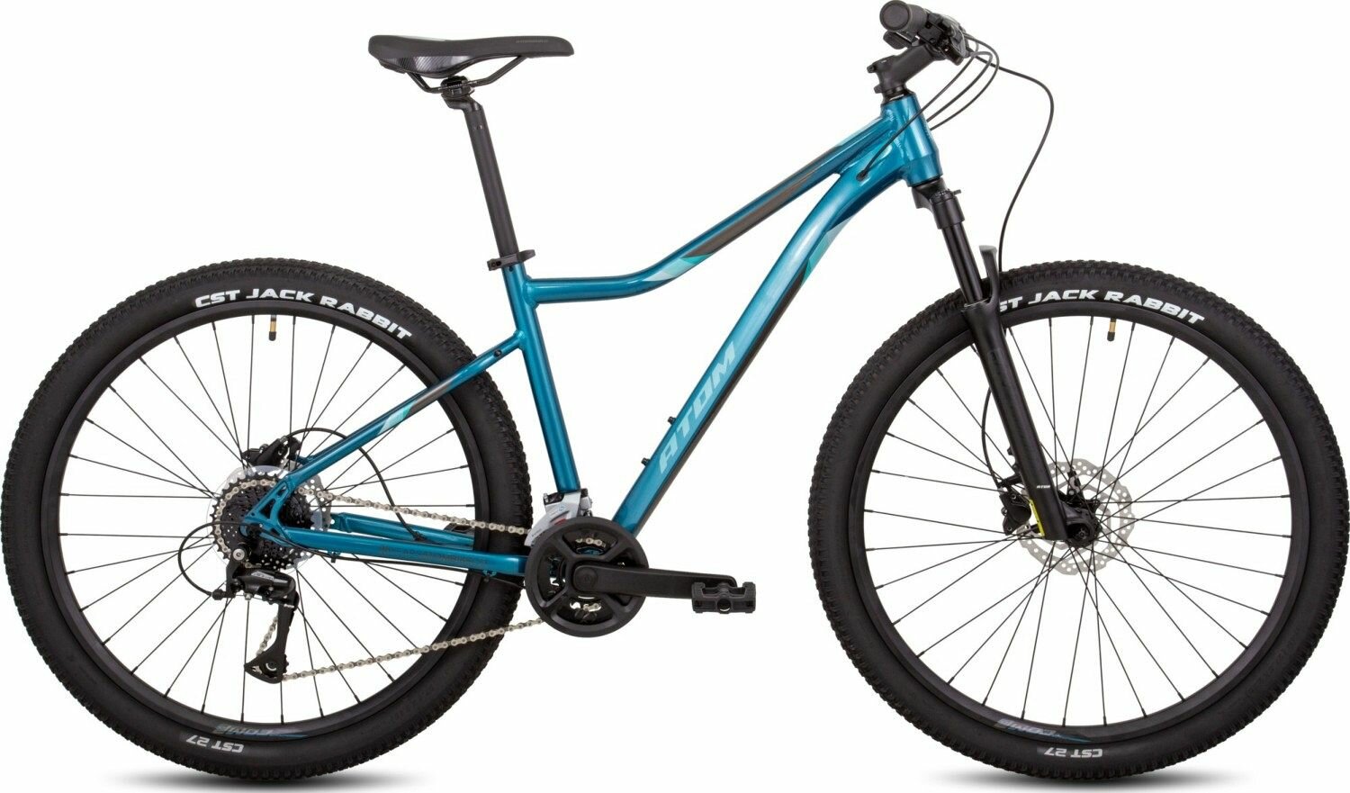 Велосипед Atom Vibes Seven 20 (2024) (Велосипед ATOM VIBES SEVEN 20 Рама: S(15") 27.5" бирюзово-синий, 30103)