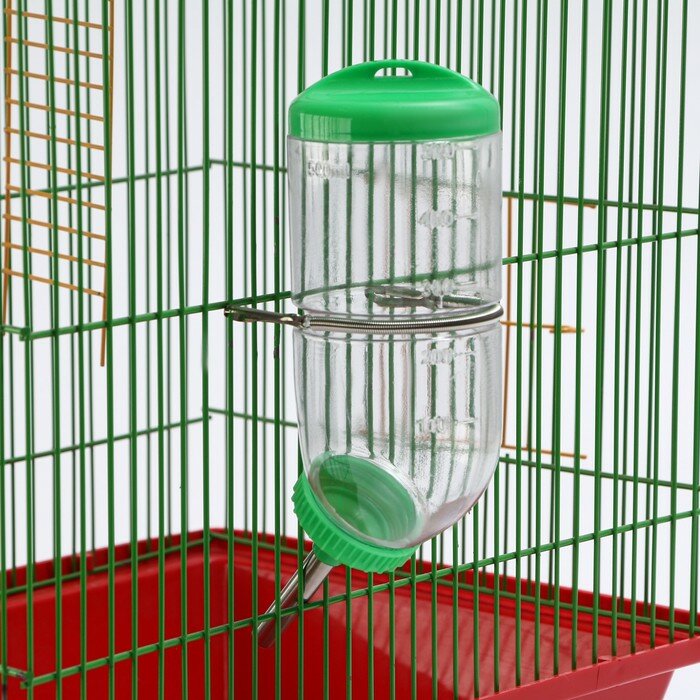 Пижон Поилка для грызунов, 500 мл, 20,5 х 5 см, зелёная - фотография № 2