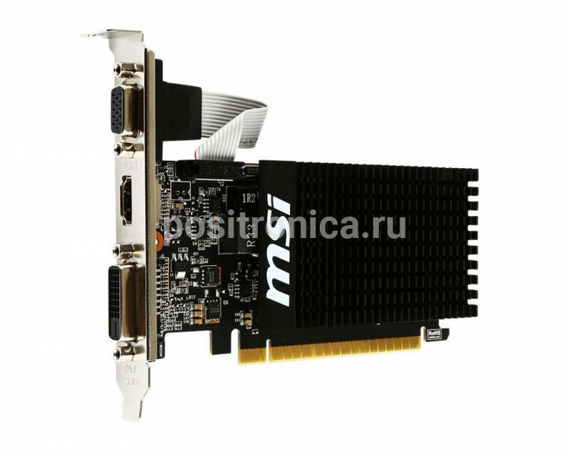 Видеокарта MSI GeForce GT 710 2048 МБ RET (gt 710 2gd3h lp)