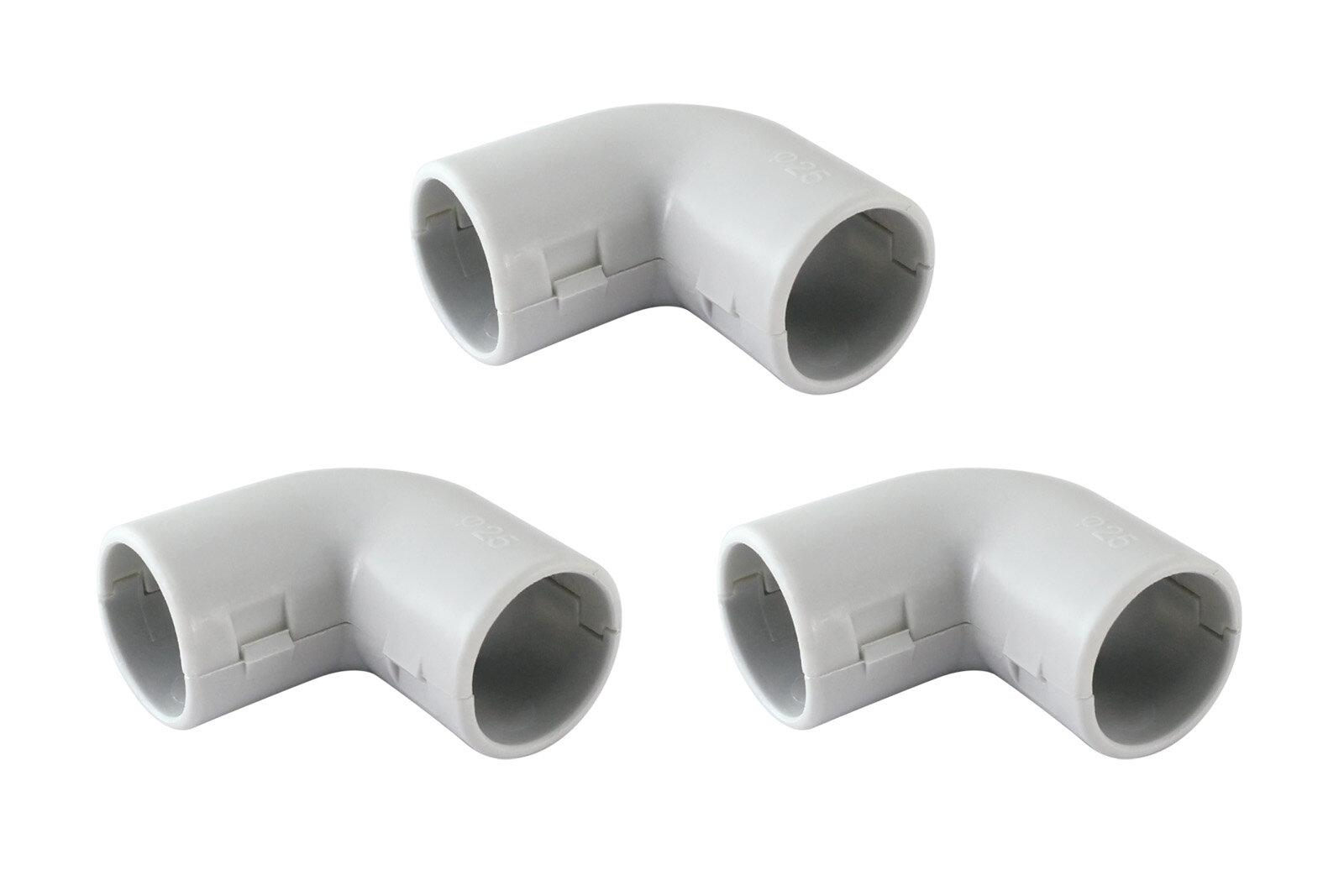 фото Угол для трубы ПВХ D=25 TDM 0405-0033, 1 штука