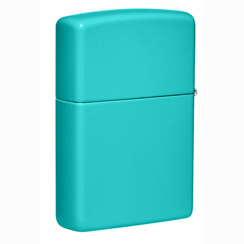 Зажигалка Zippo Classic Logo Flat Turquoise 49454ZL - фотография № 6