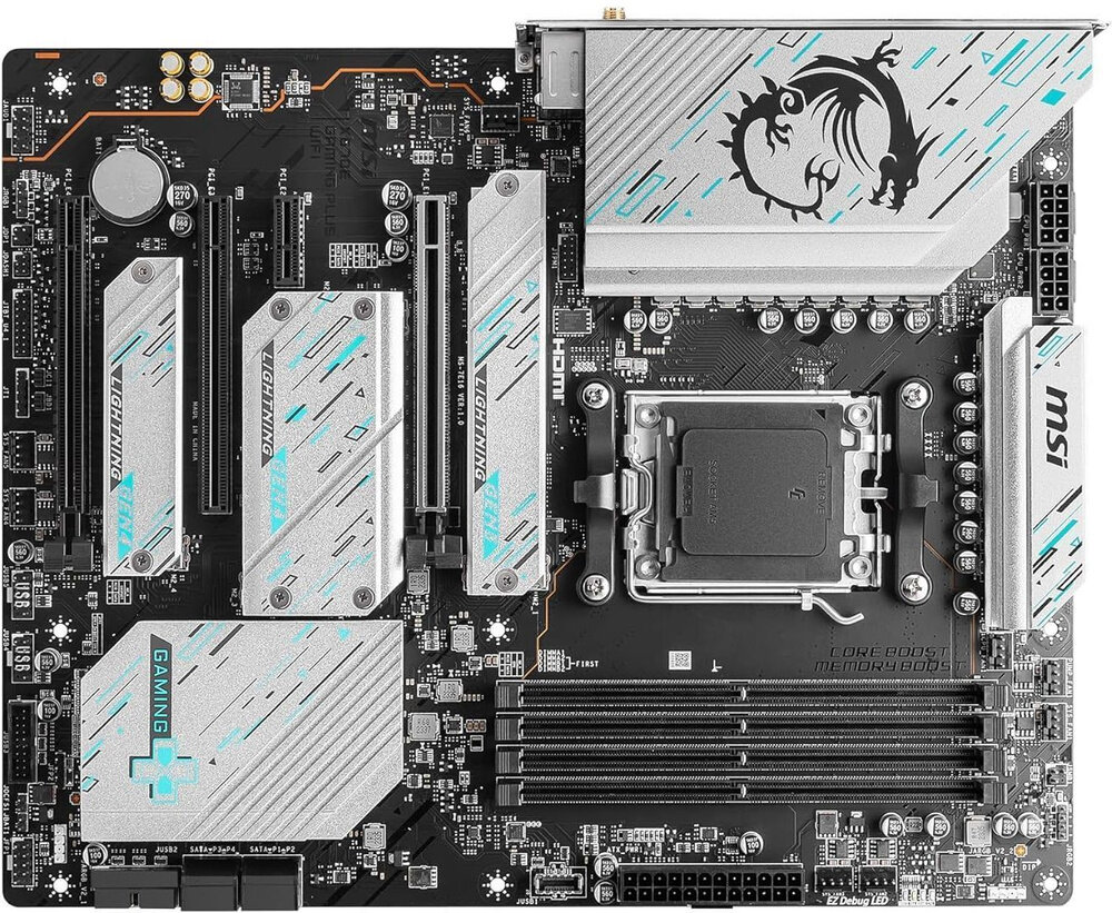 Материнская плата MSI X670E GAMING PLUS WIFI SocketAM5 AMD X670 4xDDR5 ATX AC`97 8ch(7.1) 2.5Gg RAID