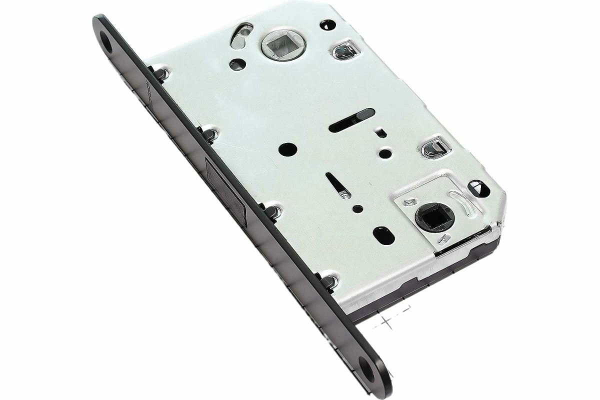 Doorlock Корпус замка с магнитной защелкой DL452M/WC/50/96/18/Black, черный, WC, бэксет 50мм, межосевое расстояние 96мм 75293