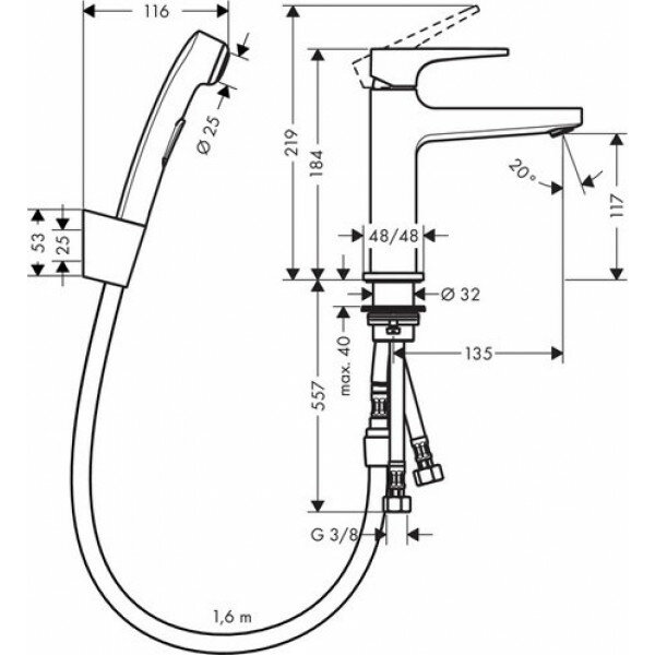 Смеситель Hansgrohe - фото №2