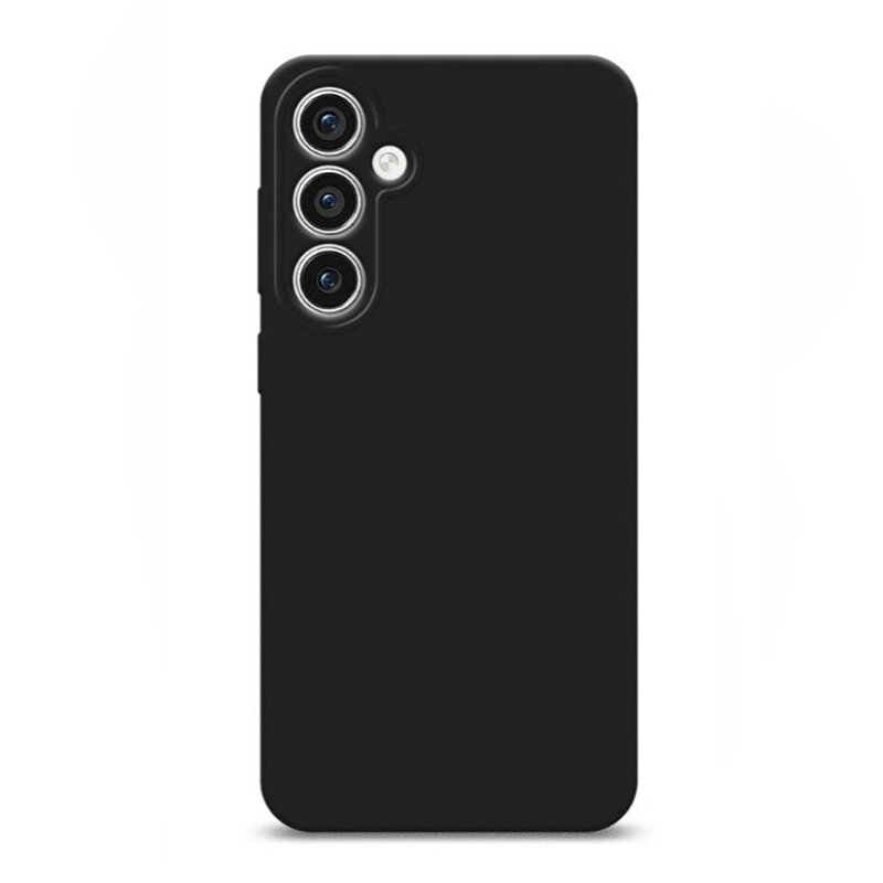 Чехол силиконовый для Samsung Galaxy S23FE, good quality, с защитой камеры, черный