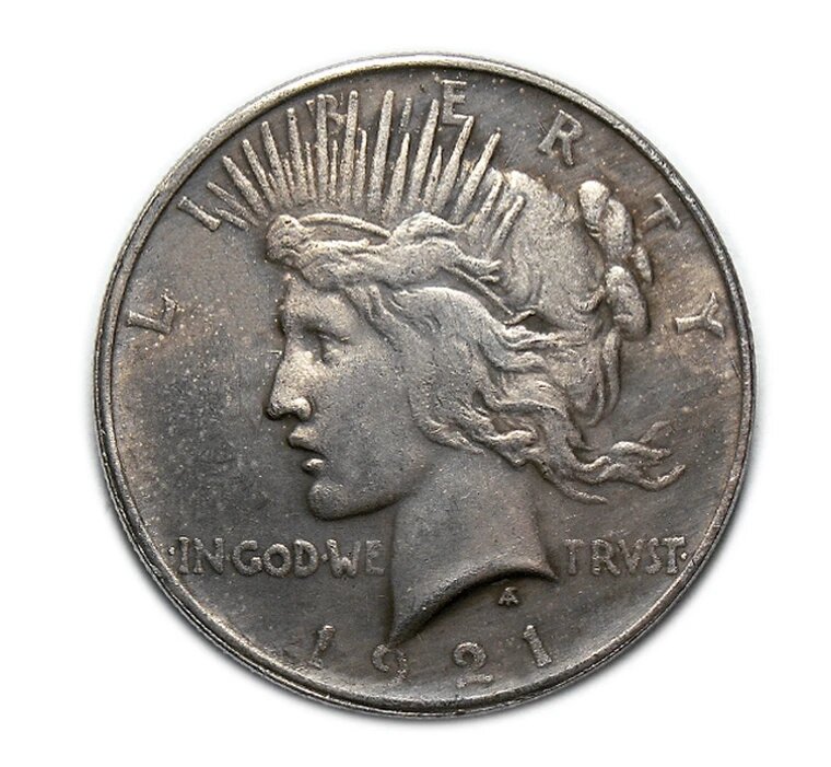 Серебряный доллар США 1921 года One Dollar Liberty копия монеты арт. 17-4310