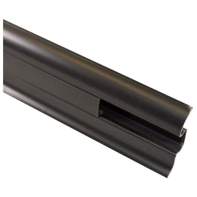 фото плинтус ПВХ Technical 2500х60х22мм Чёрный Т03