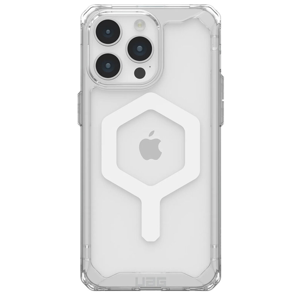 Чехол Uag Plyo MagSafe для iPhone 15 Pro Max прозрачный / белый (Ice/White)