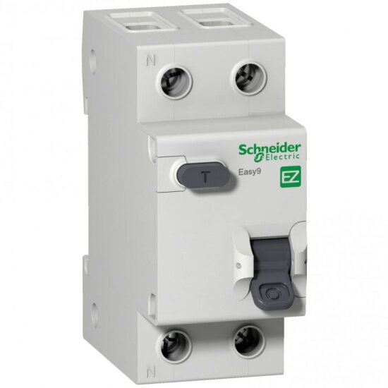 Дифференциальный автомат SCHNEIDER ELECTRIC EASY 9 1P+N, 30мА, 10А, AC 2мод. SchE EZ9D34610