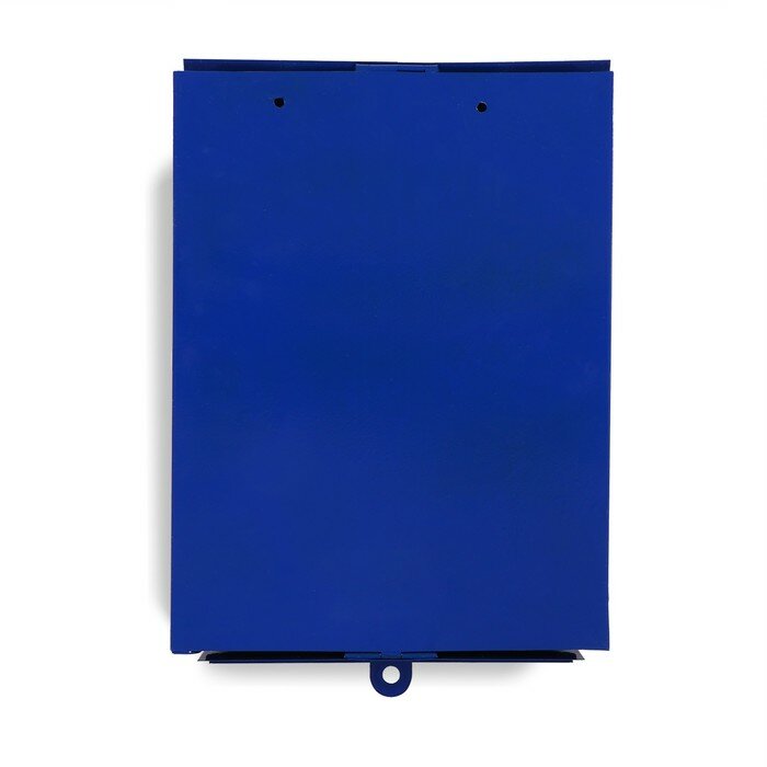 Ящик почтовый без замка (с петлёй), вертикальный, «Почта», синий - фотография № 6