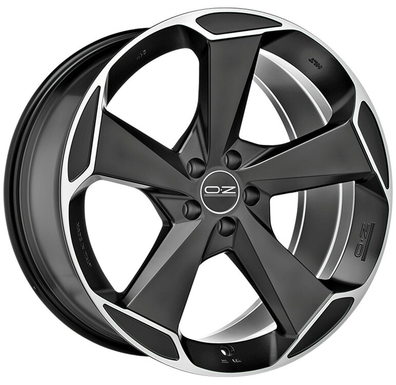 Литые колесные диски Oz Racing ASPEN HLT 9x20 5x108 ET35 D63.4 Чёрный матовый с полированной лицевой частью (W01A0200154)