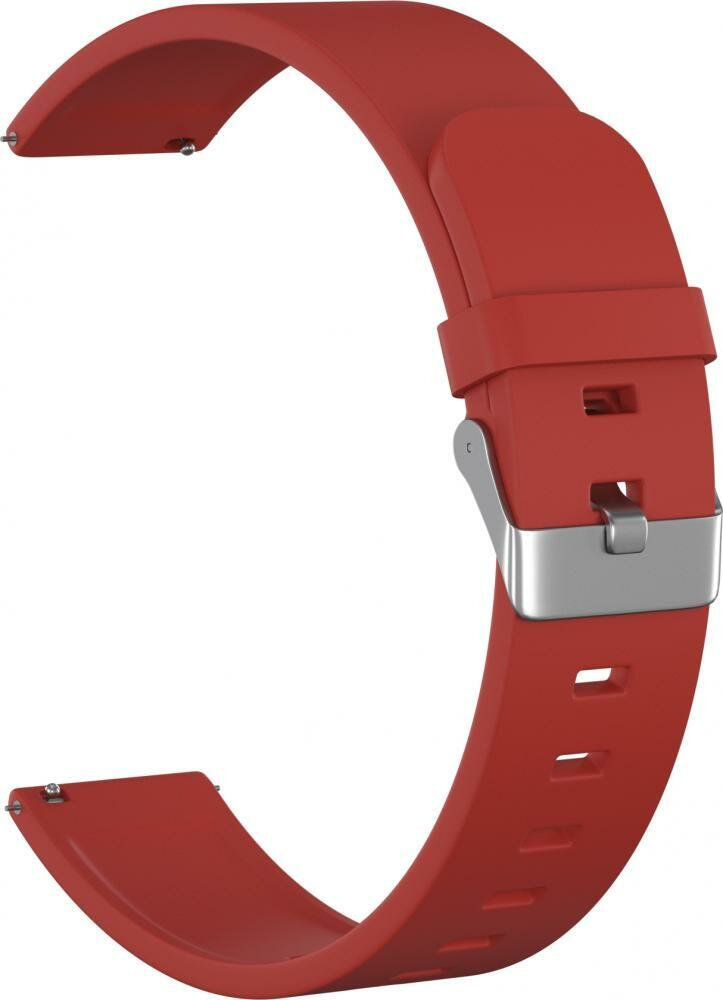 фото Ремешок силиконовый GSMIN Elate 22 для Amazfit GTR 2e (Бордовый)