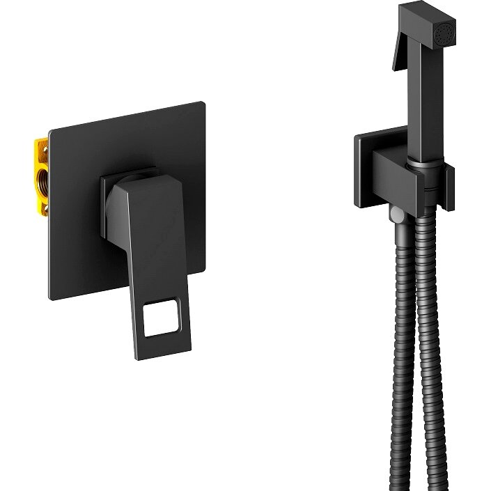 фото Гигиенический душ со смесителем Timo Briana 7189/03SM Черный матовый