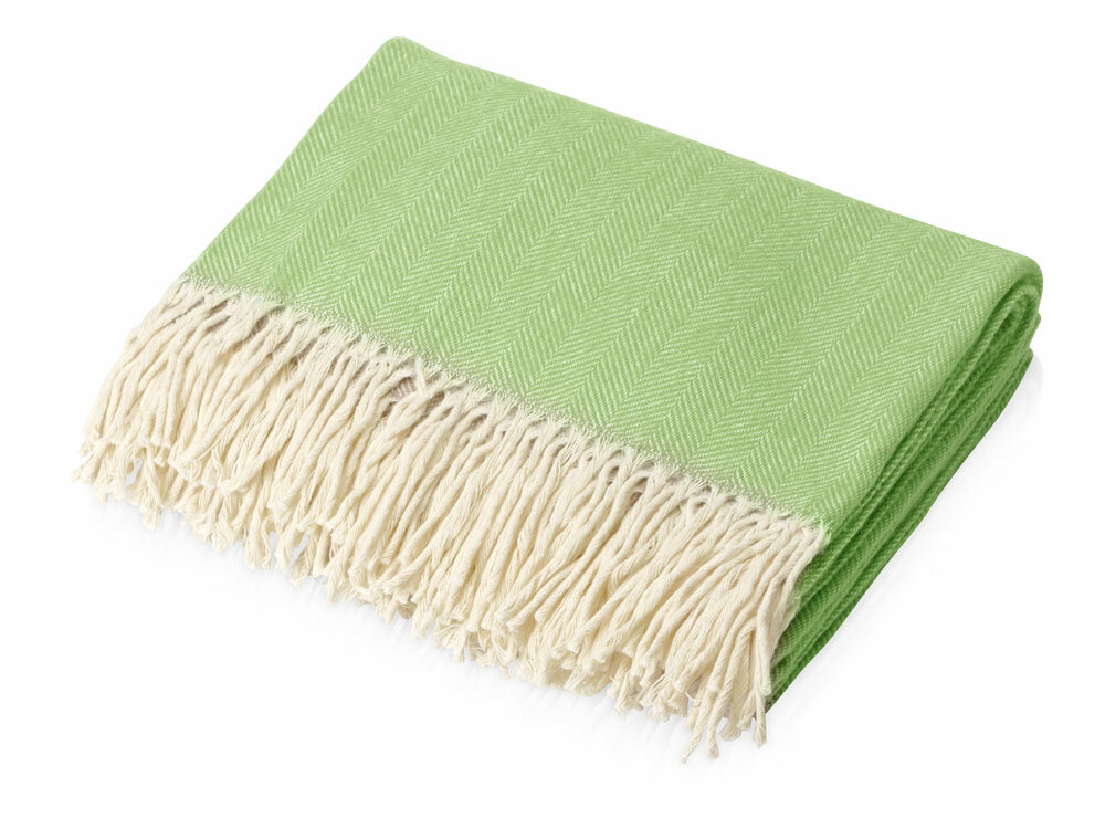 фото Плед Ёлочка 150х180 см. премиум (зеленый однотонное)