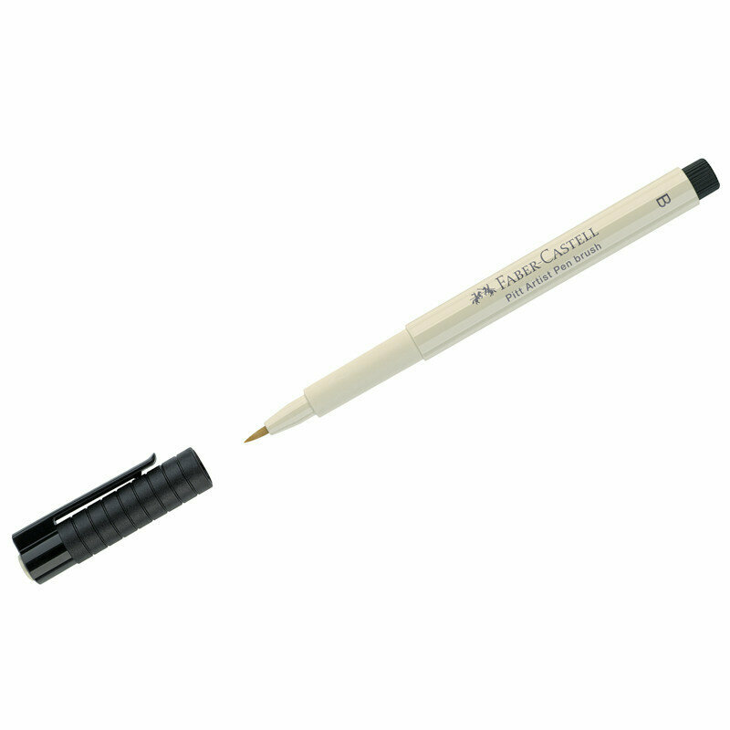 Ручка капиллярная Faber-Castell "Pitt Artist Pen Brush" цвет 270 теплый серый I, пишущий узел "кисть", 290359