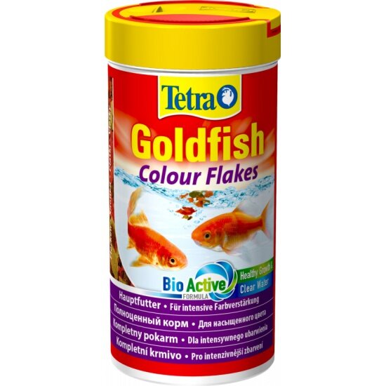 Корм для всех золотых рыбок TETRA Goldfish Colour в хлопьях, для улучшения окраса 250 мл