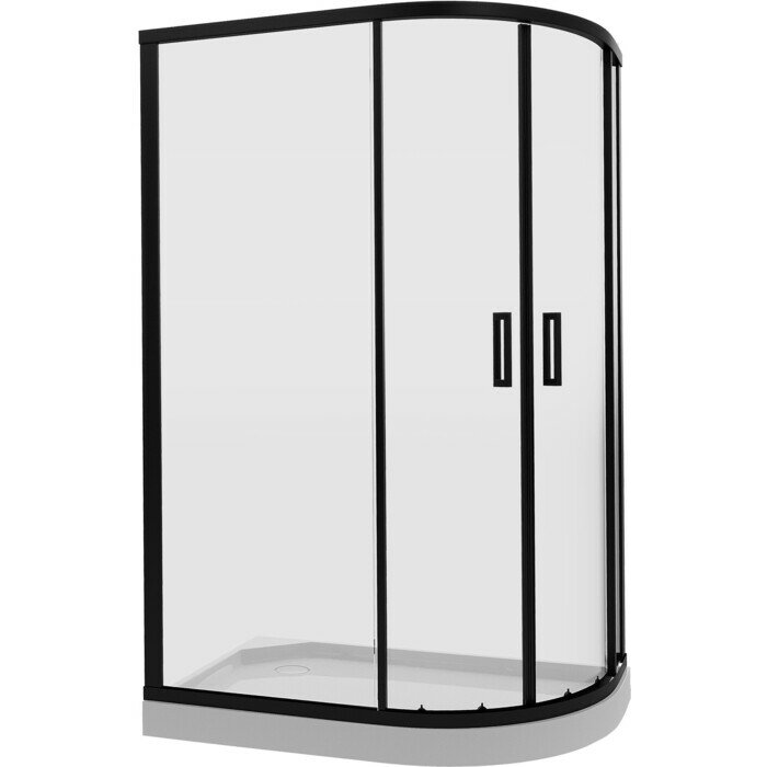 Душевой уголок Niagara NG-6821-08 BLACK 120х80 прозрачный, черный