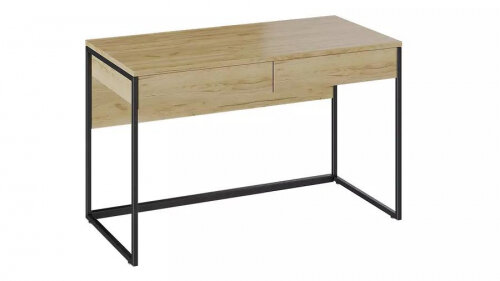 фото Стол компьютерный Трия Лофт тип 2 Черный/Дуб крафт золотой