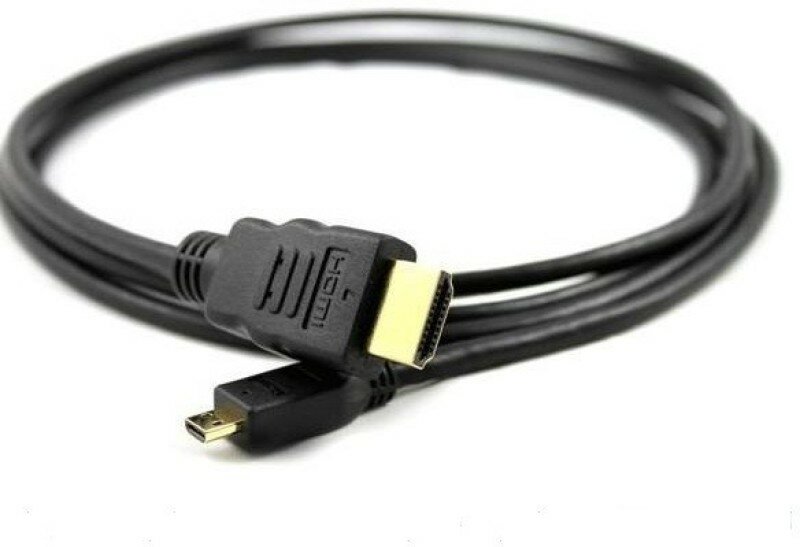 Кабель - переходник HDMI- micro HDMI - 1,8м с ферр. кольцами и позолоченными контактами