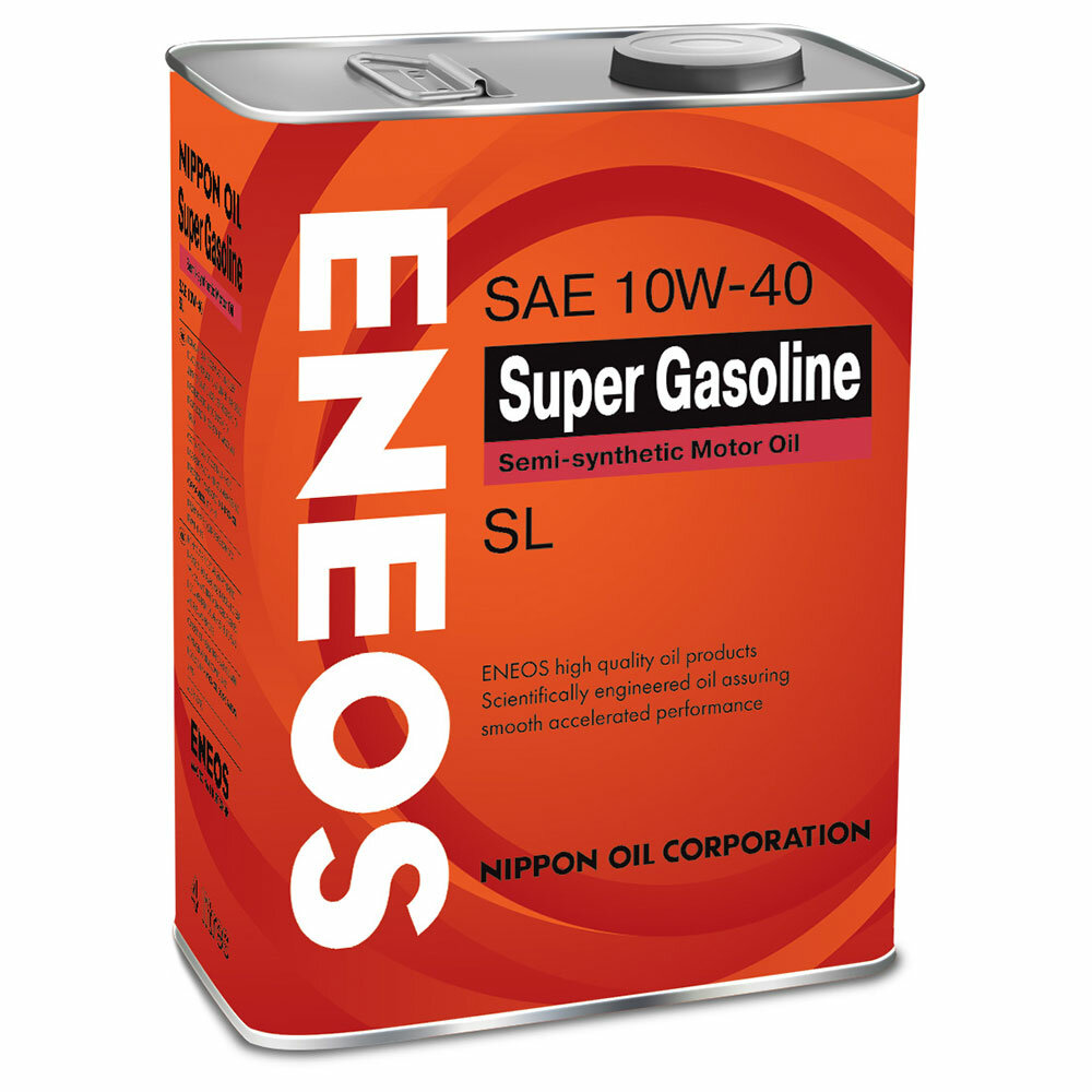 Масло моторное полусинтетическое ENEOS Super Gasoline SL 10W-40 (4 л.) EN-10W40-SG-4L