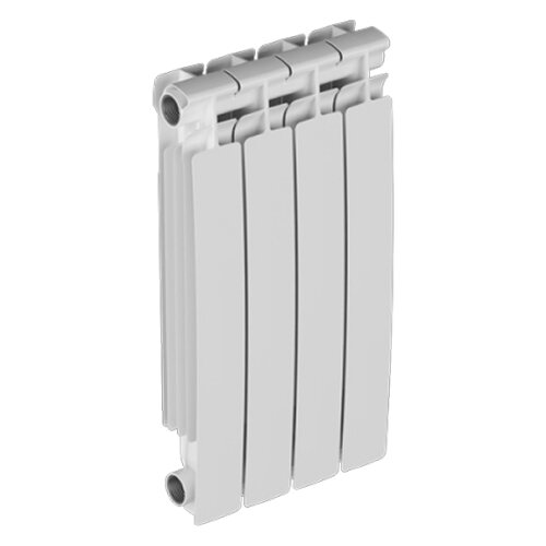 Радиатор алюминиевый BILUX AL M500 - 8 секций (подключение боковое, цвет белый)