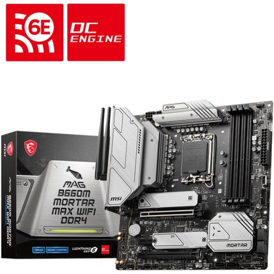 Материнская плата MSI MAG B660M MORTAR MAX WIFI DDR4 (LGA1700, mATX)