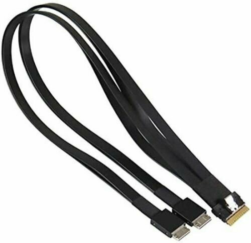 Интерфейсный кабель Supermicro Интерфейсный кабель Supermicro CBL-SAST-1264-100 Вилки кабеля SFF8611SFF8654 Длина кабеля 0.64м.