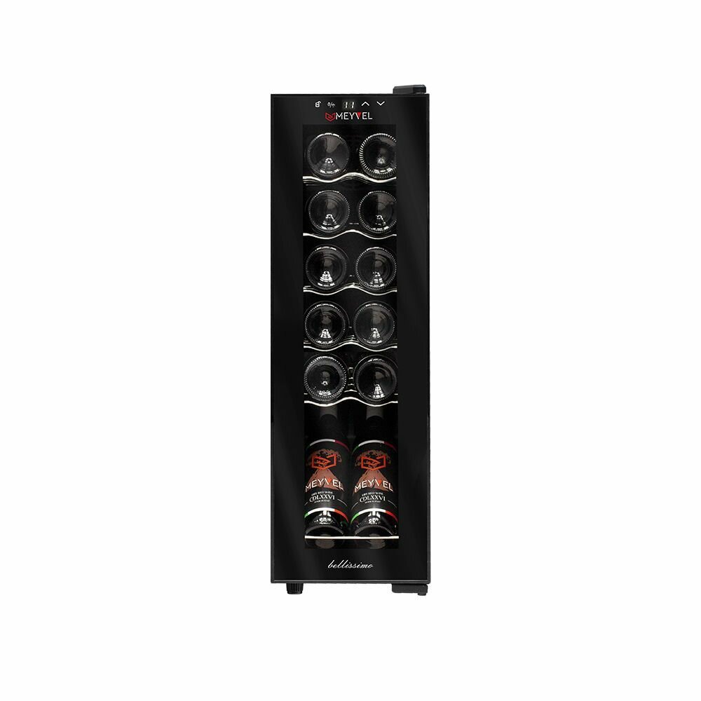 Винный шкаф Meyvel MV12-CBD1 (компрессорный холодильник для вина на 12 бутылок) - фотография № 3