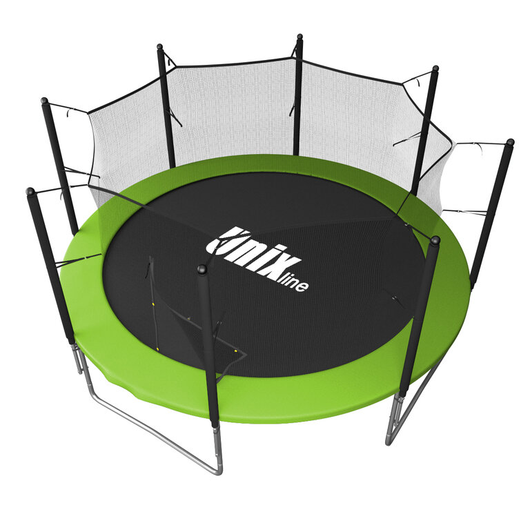 Батут c сеткой UnixFit Simple 10 ft Inside Green