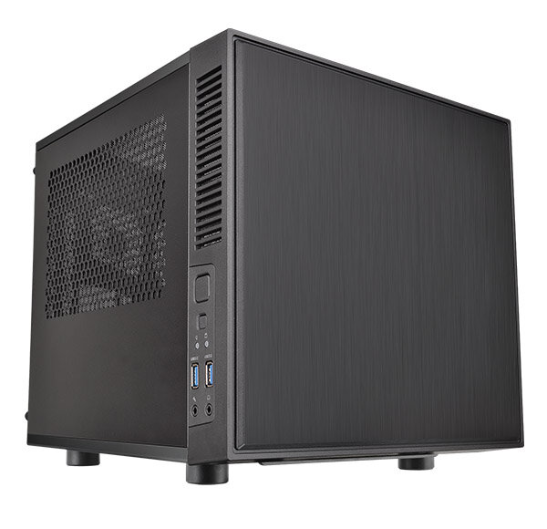 Корпус Thermaltake Suppressor F1 черный w/o PSU miniITX 1x80mm 1x120mm 1x140mm 1x2 (плохая упаковка)