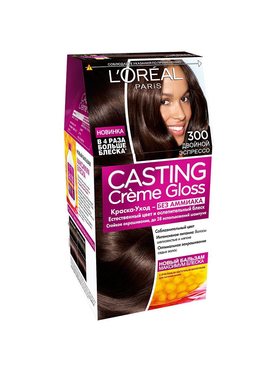 Loreal Краска для волос Casting Creme Gloss 300 Двойной эспрессо, 1 шт