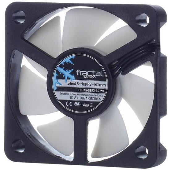 Вентилятор для корпуса FRACTAL DESIGN SILENT SERIES R3 50mm FD-FAN-SSR3-50-WT