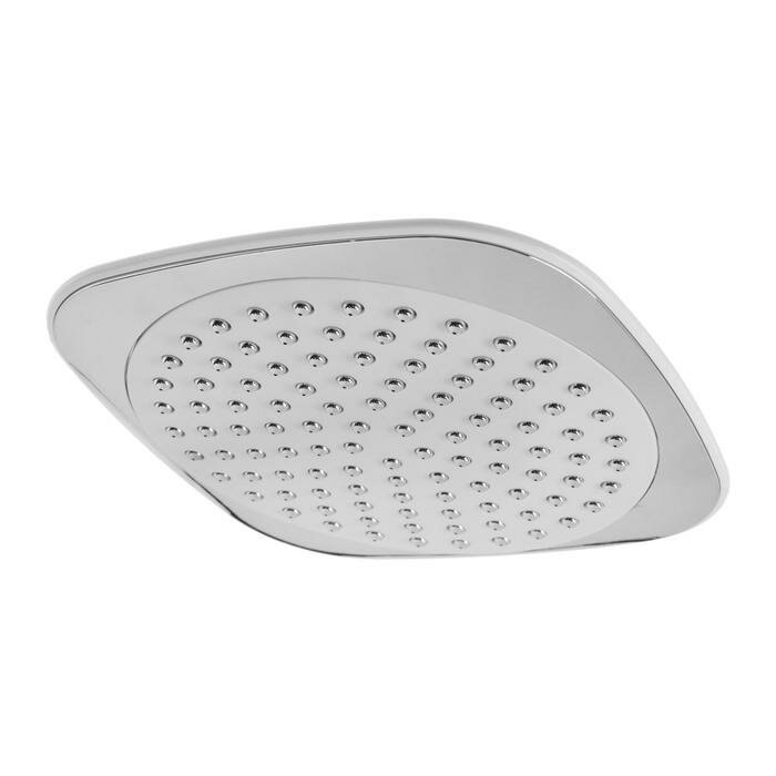 фото Набор душевых леек для стационарных смесителей ZEIN, квадратной формы, пластик, белый/хром