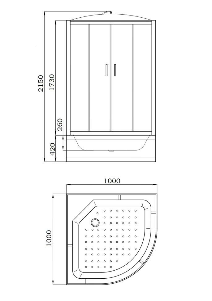 кабина Parly Душевая кабина Parly EB102